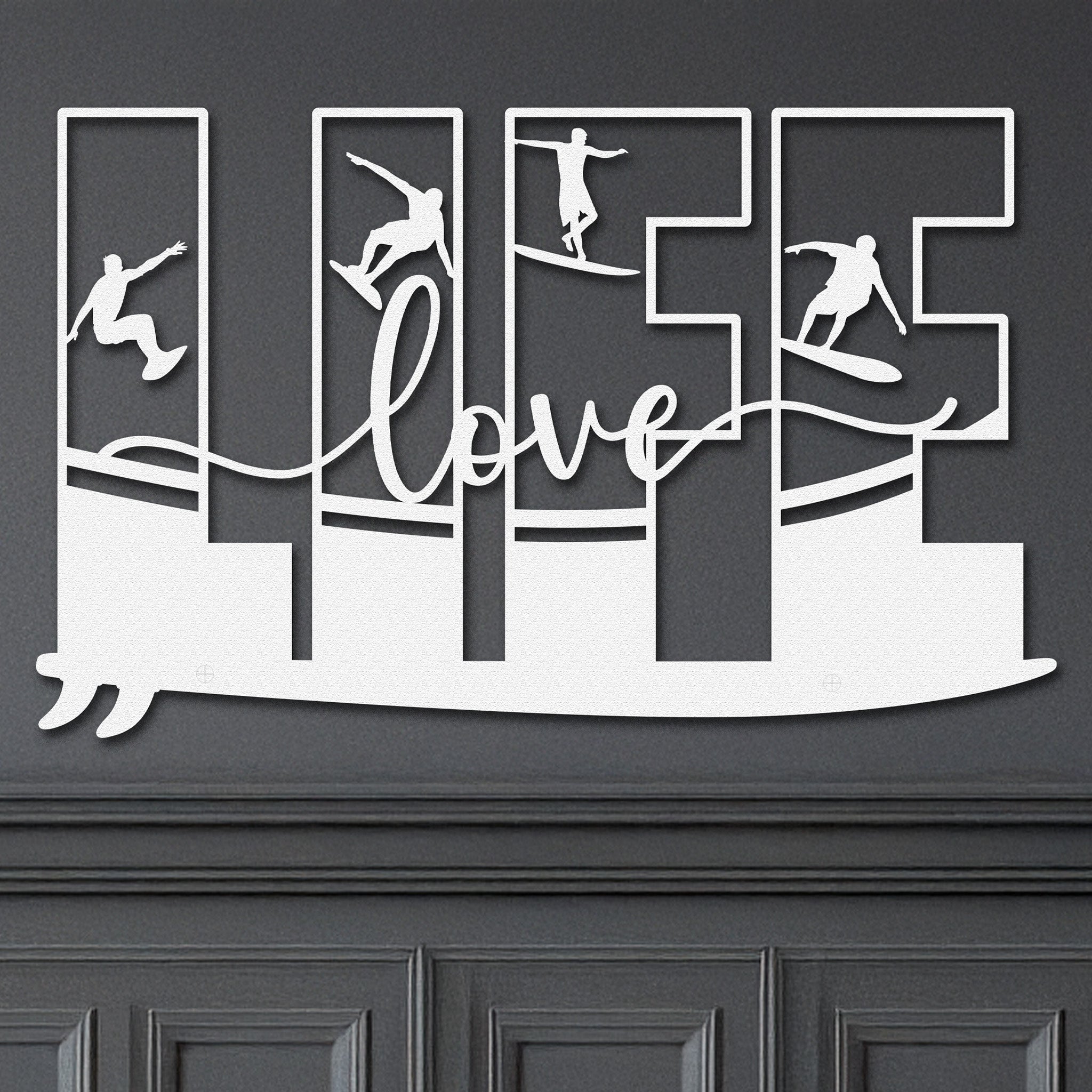 Love Life Cut Metal Wall Art – My Heart Sign