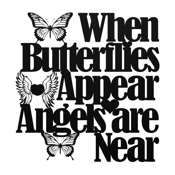 Angels Are Near Inspirational Wall Art